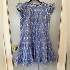 Women’s Blue Floral Mini Dress